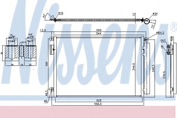 Радиатор кондиционера NISSENS 940693