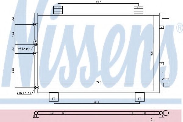 Радиатор кондиционера NISSENS 940697