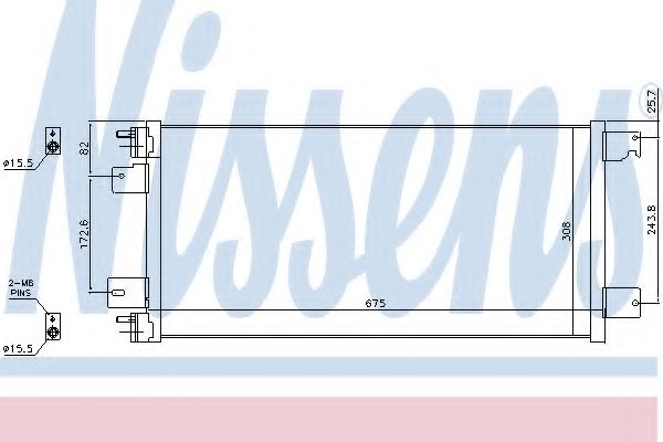 Радиатор кондиционера NISSENS 940701