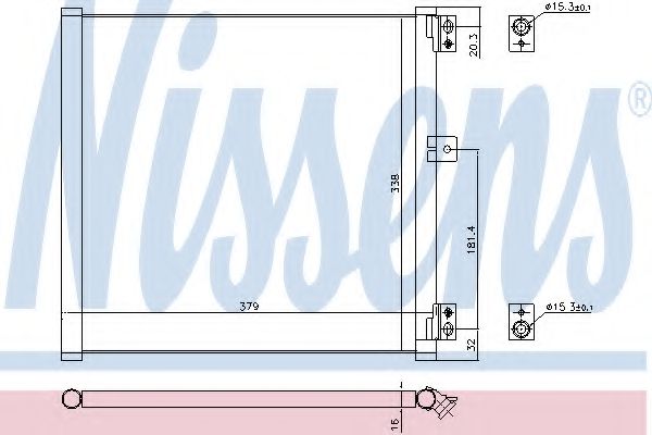 Радиатор кондиционера NISSENS 940704