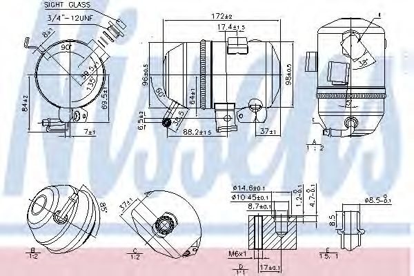 Осушитель кондиционера NISSENS 95520