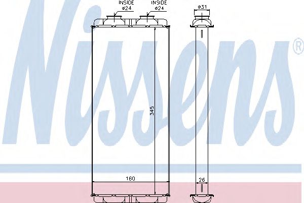 Радіатор опалення NISSENS 72048