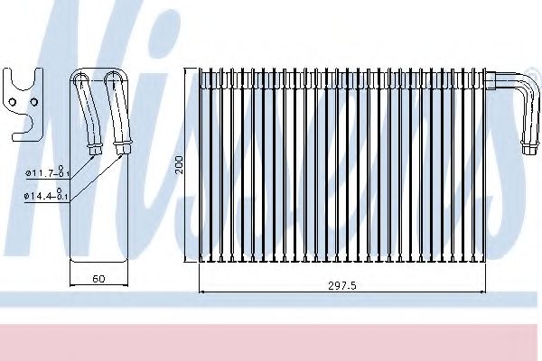 Испаритель кондиционера NISSENS 92298
