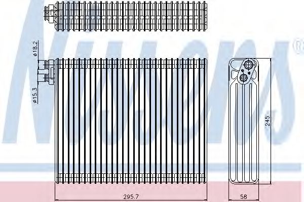 Испаритель кондиционера NISSENS 92299