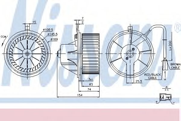 Вентилятор салона NISSENS 87068