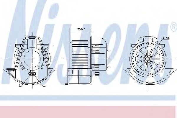 Вентилятор салона NISSENS 87076