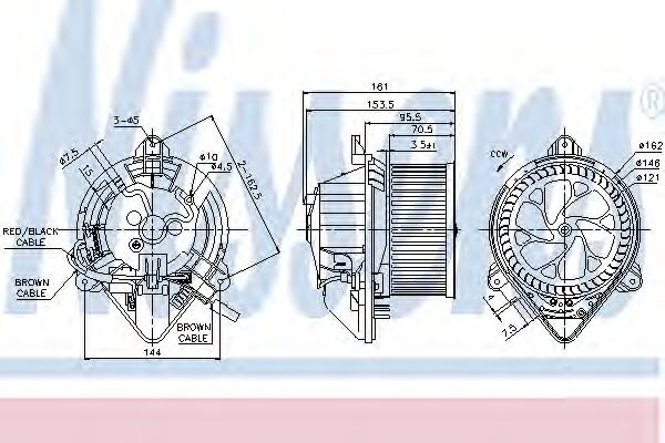 Вентилятор салона NISSENS 87130