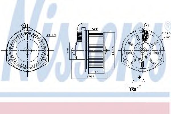 Вентилятор салону NISSENS 87163