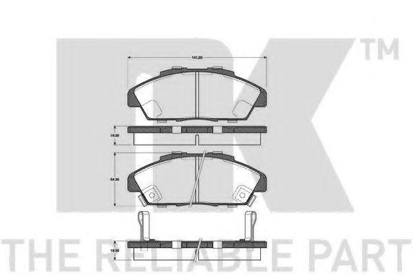 Тормозные колодки NK 222624