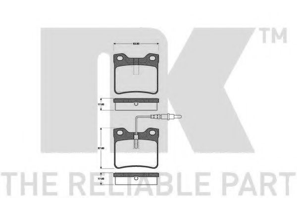 Тормозные колодки NK 223326