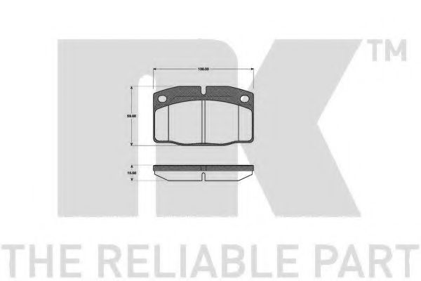 Тормозные колодки NK 223606