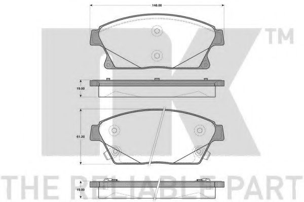Тормозные колодки NK 223646