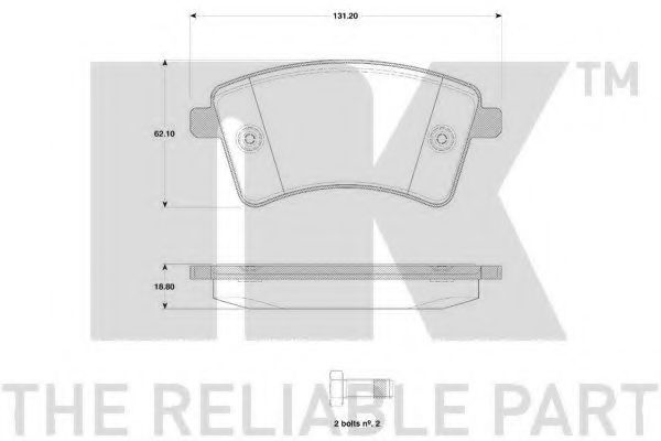 Тормозные колодки NK 223959