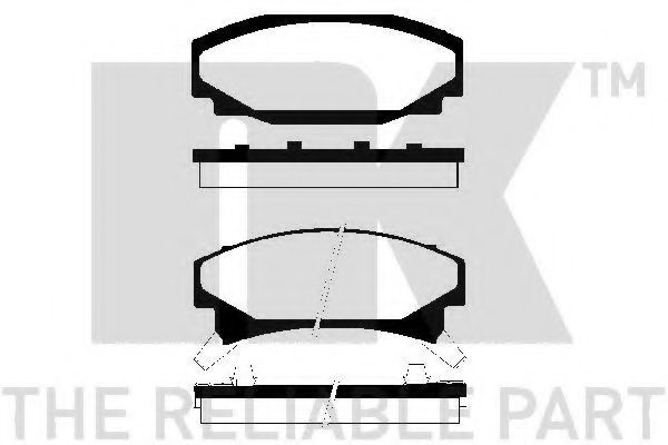 Тормозные колодки NK 229208