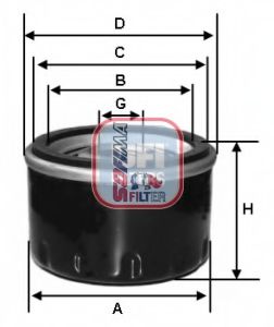 Масляный фильтр SOFIMA S 3584 R