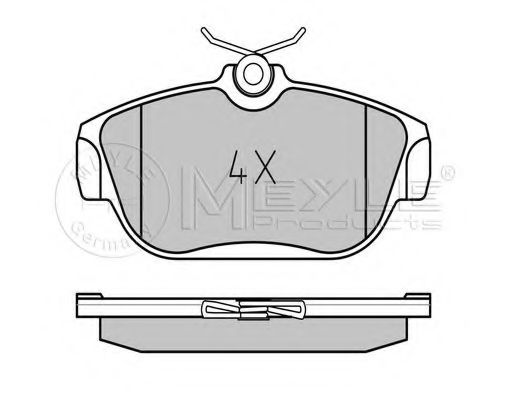 Тормозные колодки MEYLE 025 201 6418/PD PLATINUM PAD