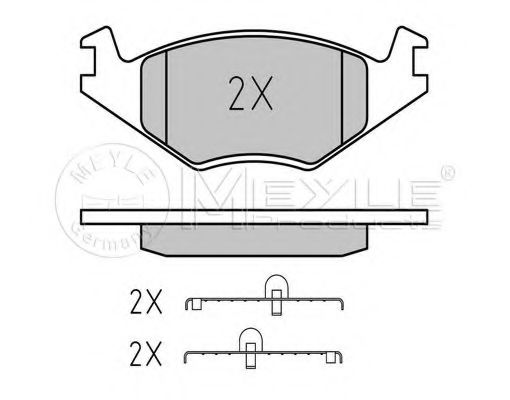 Тормозные колодки MEYLE 025 208 8717/PD PLATINUM PAD