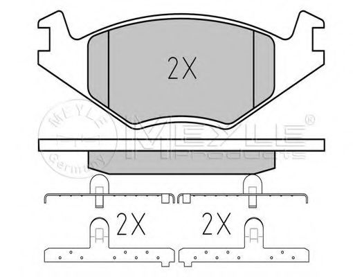 Тормозные колодки MEYLE 025 208 8719/PD PLATINUM PAD