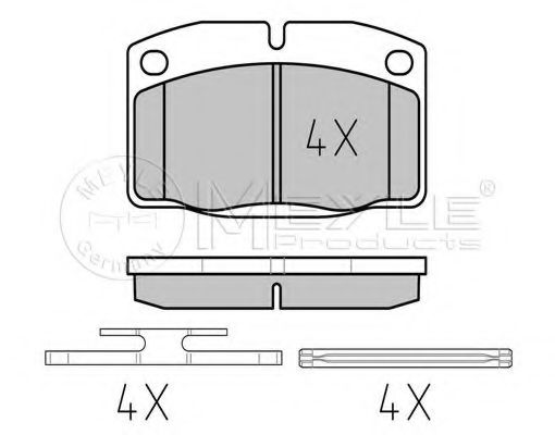 Тормозные колодки MEYLE 025 209 3915/PD PLATINUM PAD
