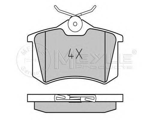 Тормозные колодки MEYLE 025 209 6115/PD PLATINUM PAD