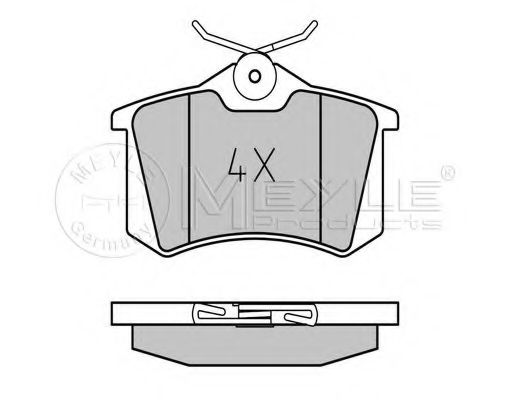 Тормозные колодки MEYLE 025 209 6117/PD PLATINUM PAD