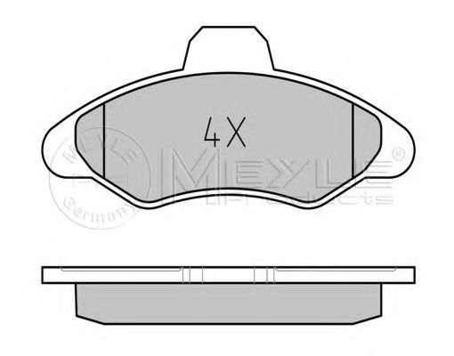 Тормозные колодки MEYLE 025 211 7118/PD PLATINUM PAD