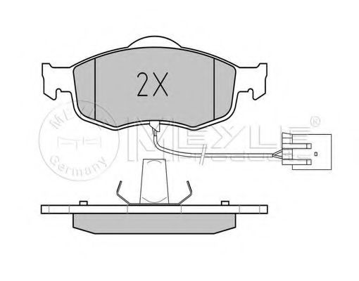 Тормозные колодки MEYLE 025 213 9618/PD PLATINUM PAD