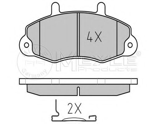 Тормозные колодки MEYLE 025 214 7018/PD PLATINUM PAD