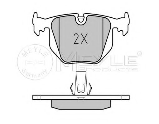 Тормозные колодки MEYLE 025 214 8717/PD PLATINUM PAD