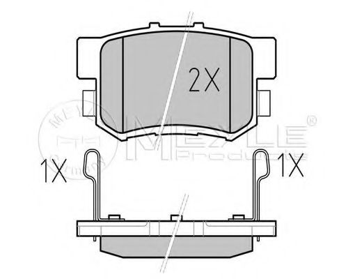 Тормозные колодки MEYLE 025 217 1914/PD PLATINUM PAD