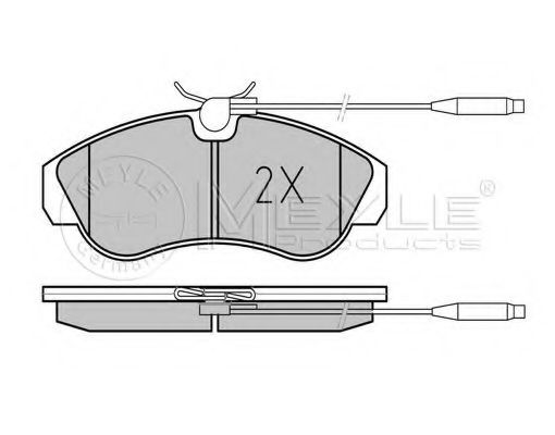 Тормозные колодки MEYLE 025 217 9919/PD PLATINUM PAD
