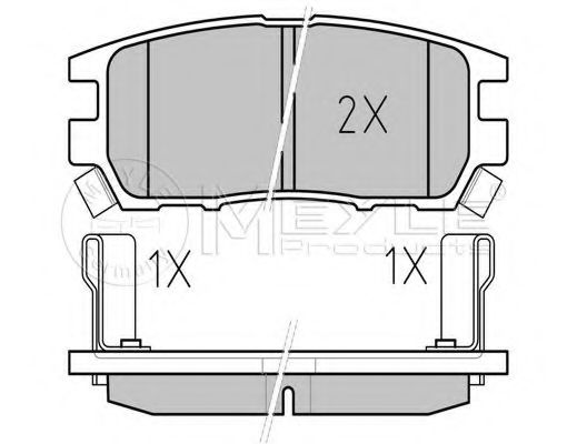 Тормозные колодки MEYLE 025 218 4014/PD PLATINUM PAD