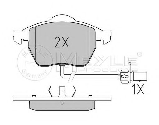 Тормозные колодки MEYLE 025 218 4919/PD PLATINUM PAD