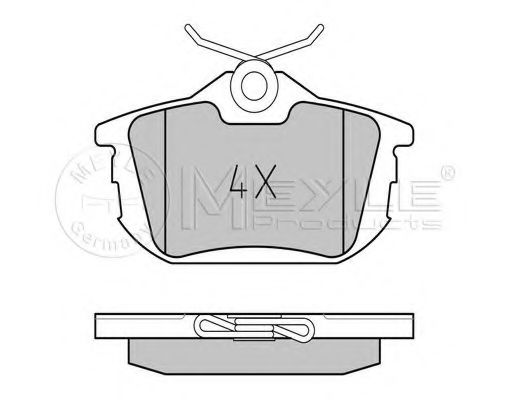 Тормозные колодки MEYLE 025 218 6115/PD PLATINUM PAD