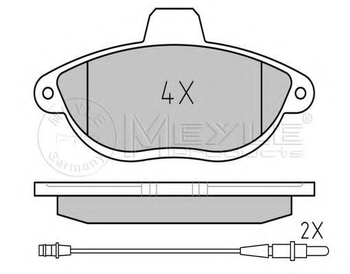 Тормозные колодки MEYLE 025 230 4218/PD PLATINUM PAD