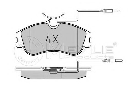 Тормозные колодки MEYLE 025 231 2419/PD PLATINUM PAD