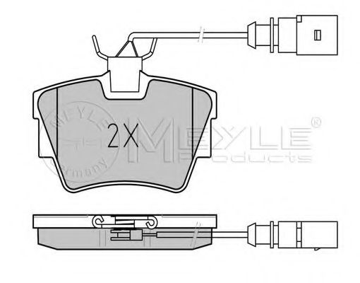 Тормозные колодки MEYLE 025 232 2416-1/PD PLATINUM PAD
