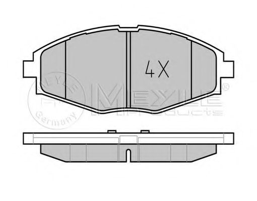 Тормозные колодки MEYLE 025 232 4117/PD PLATINUM PAD