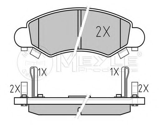 Тормозные колодки MEYLE 025 232 5316/PD PLATINUM PAD
