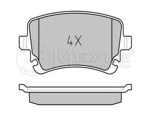 Тормозные колодки MEYLE 025 233 2617/PD PLATINUM PAD