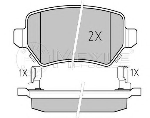 Тормозные колодки MEYLE 025 234 1715/PD PLATINUM PAD