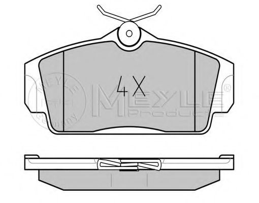 Гальмівні колодки MEYLE 025 234 6316/PD