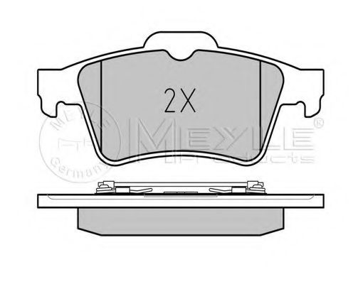 Тормозные колодки MEYLE 025 234 8216/PD PLATINUM PAD