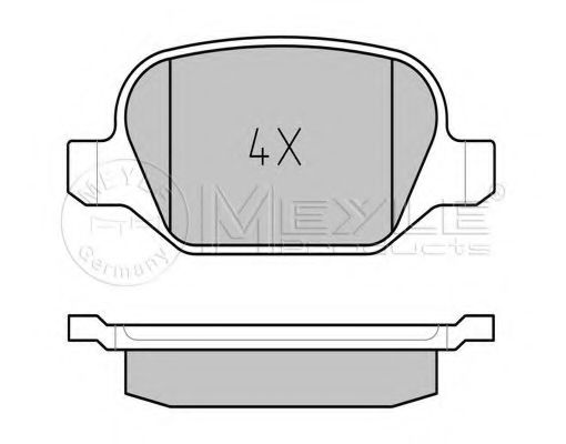 Тормозные колодки MEYLE 025 235 1716/PD PLATINUM PAD