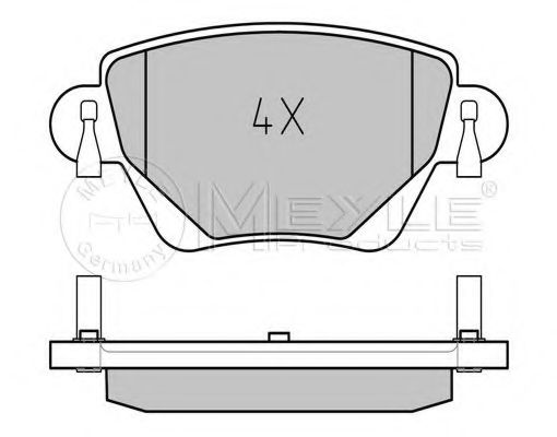 Тормозные колодки MEYLE 025 235 5717/PD PLATINUM PAD