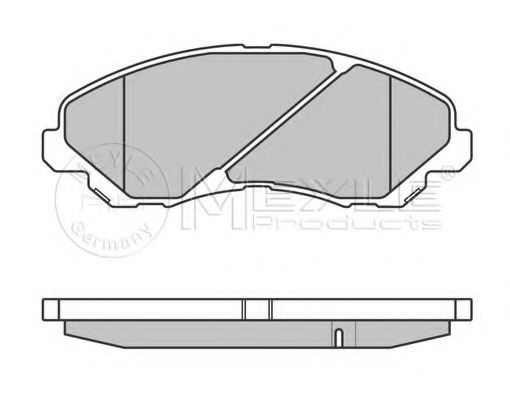 Тормозные колодки MEYLE 025 235 8416/PD PLATINUM PAD