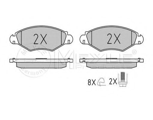 Тормозные колодки MEYLE 025 235 9718/PD PLATINUM PAD