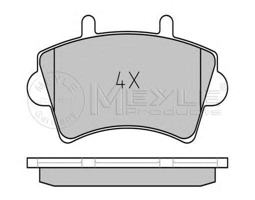Тормозные колодки MEYLE 025 236 1318/PD PLATINUM PAD