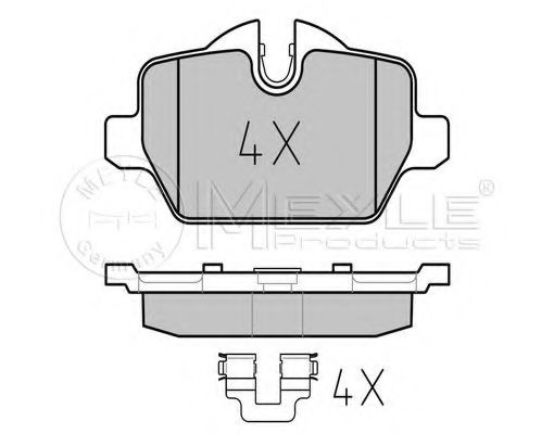 Тормозные колодки MEYLE 025 236 2316/PD PLATINUM PAD