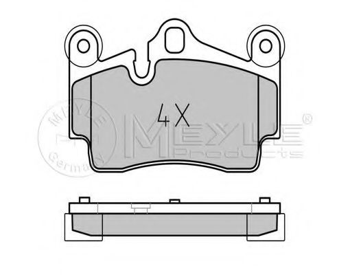 Тормозные колодки MEYLE 025 236 9417/PD PLATINUM PAD